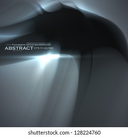Abstract minimalistic elements, futuristic illustration, vector background - editables eps10.