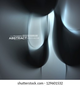 Abstract minimalistic elements, futuristic illustration, vector background - editables eps10.