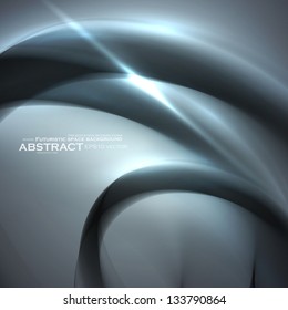 Abstract minimalistic elements, futuristic illustration, vector background - editables eps10.