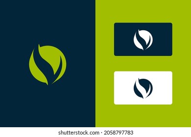 Abstract minimalistic flat logo design 