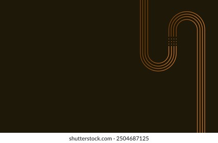 Abstract minimalistic golden background with lines. Vector illustration