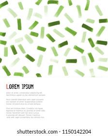 Abstract minimalistic green design template