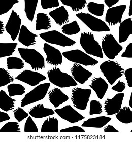 Abstract minimalistic hand drawn vector seamless pattern