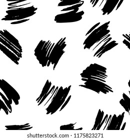 Abstract minimalistic hand drawn vector seamless pattern