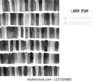Abstract minimalistic ink design template