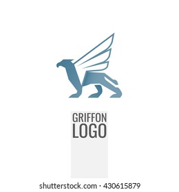 Abstract minimalistic logo of creature. Universal premium elegant creative symbol.