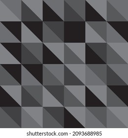 Abstract minimalistic mosaic seamless pattern. Vector illustration. Design for banner, flyer, poster, print, wrapping paper, wallpaper or fabric.