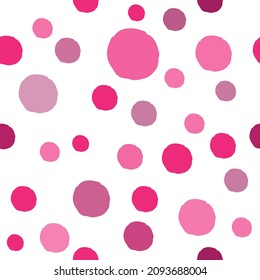 Abstract minimalistic polka dot seamless pattern. Vector illustration. Design for banner, flyer, poster, print, wrapping paper, wallpaper or fabric.