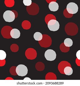 Abstract minimalistic polka dot seamless pattern. Vector illustration. Design for banner, flyer, poster, print, wrapping paper, wallpaper or fabric.