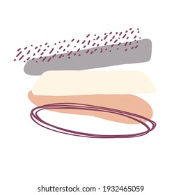 Abstract minimalistic poster with different shapes