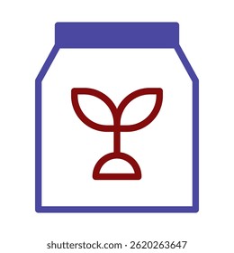 Abstract minimalistic seedling vector design representing agriculture industry growth