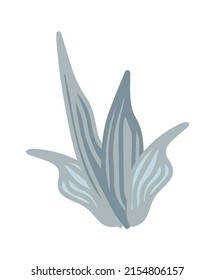 Abstract minimalistic tropical leaf in boho style and lines. Template, poster, banner, background