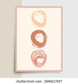 Resumen de tipografía minimalista con diseño de formas dibujadas a mano para afiches, volantes, portada de folletos u otros productos de impresión. Ilustración vectorial.