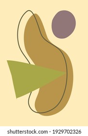 Abstract minimalistic vector art illustration with geometric elements.