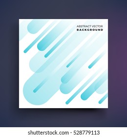 Abstract minimalistic vector poster. Simple design template of geometric placard