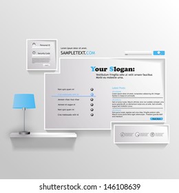 Abstract Minimalistic Website Template 