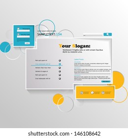 Abstract Minimalistic Website Template 