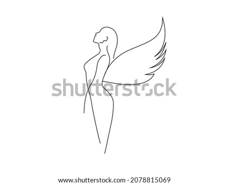 abstract minimalistic women vector and line art , black and gold vector illustration