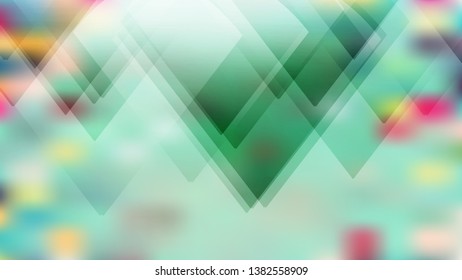 Abstract Mint Green Modern Geometric Shapes Background