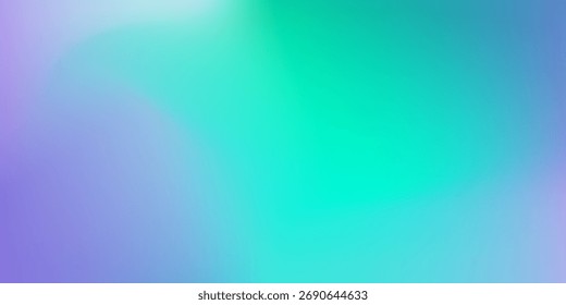 Abstract mint green and purple gradient color background. Mesh abstract effect.