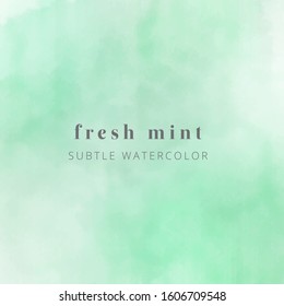 abstract mint green watercolor. vector eps 8