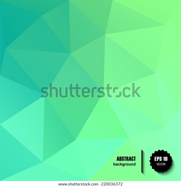 Abstract Mint Triangle Background, Vector Illustration Eps10