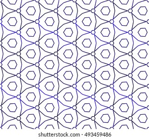 Abstract mirror vector with intricate geometric patterns. blue gradient