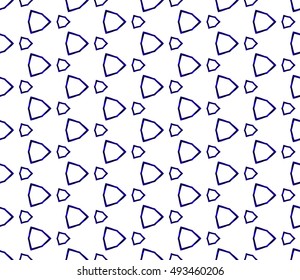 Abstract mirror vector with intricate geometric patterns. blue gradient
