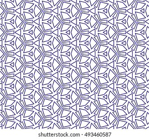 Abstract mirror vector with intricate geometric patterns. blue gradient