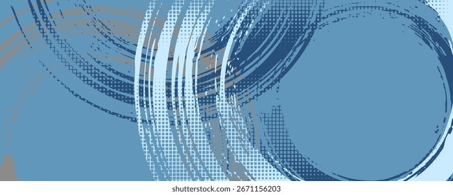 Uma mistura abstrata. Textura sem emenda em um fundo de uma grade de curva.
