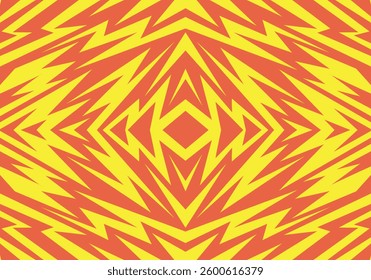 Abstract mix colour background with spikes and zigzag narrow line pattern work