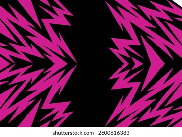 Abstract mix colour background with spikes and zigzag narrow line pattern work
