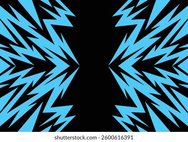 Abstract mix colour background with spikes and zigzag narrow line pattern work