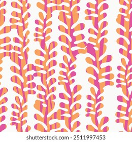 Abstract Mix Tropical Leaf, Leopard textur e Zebra Stripes Padrão Sem Costura. Impressão Exótica Geométrica Vetorial