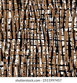 Abstract Mix Tropical Leaf, Leopard textur and Zebra Stripes Seamless Pattern. Vector Geometric Exotic Print
