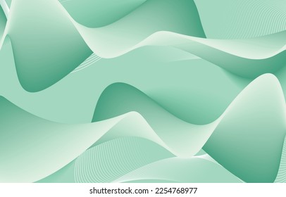 Abstract Mixed Art Green Background