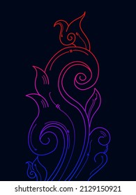 Abstract mixed lines on the background, vector illustration