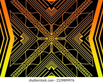 Abstract mixed lines on the background, vector illustration