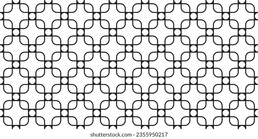 Abstract mixed retro pattern. Seamless interlocking tiles design. Geometric screen ornament vector. Digital modern backdrop resource.