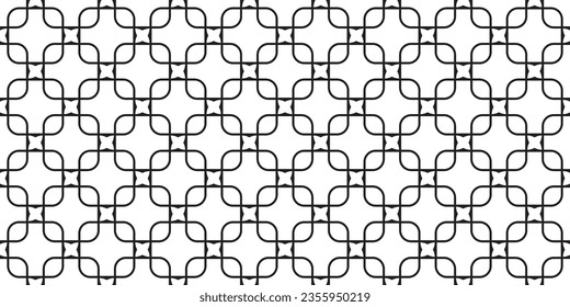 Abstract mixed retro pattern. Seamless interlocking tiles design. Geometric screen ornament vector. Digital modern backdrop resource.