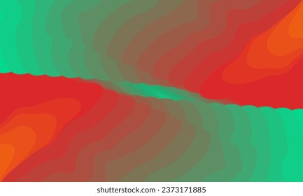 Abstract mixed wave green and red background. Dynamic shape composition design template for banner, presentation, card, brochure and flyer