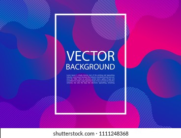 Abstract mixing of colors and lines in a beautiful combination. Modern vector template for design of posters and much more.