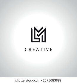 Abstract ML LM Logo Template With Vector Eps.