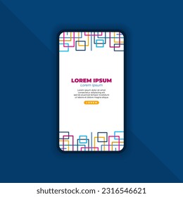 Abstract Mobile Landing Page Design