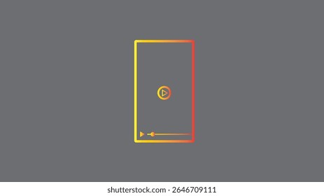 Abstract mobile phone line icon. simple mobile icon vector illustration.