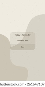 Abstract Mobile Wallpaper Stories Daily Reminder Motivation Quote On Waves Golden Colors Dots Watercolor Style Vector Design