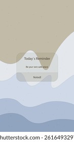 Abstract Mobile Wallpaper Stories Daily Reminder Motivation Quote On Waves Pastel Retro Colors Dots Watercolor Style Vector Design