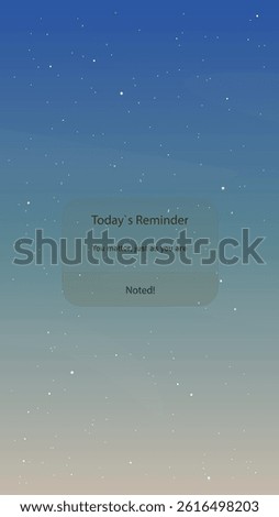 Abstract Mobile Wallpaper Stories Daily Reminder Motivation Quote On Night Sky Stars Dots Blue Green Brown Pastel Colors Vector Design