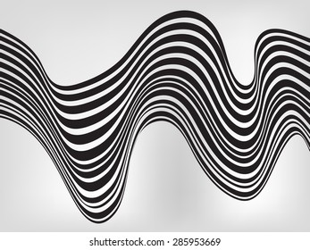 abstract mobious wave vector vibrant optical background 