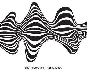 abstract mobious wave vector vibrant optical background 